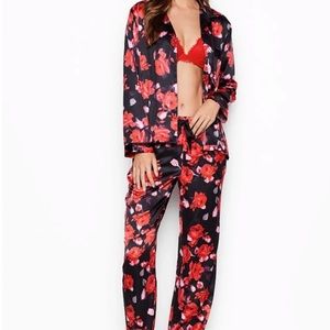 Victoria’s Secret satin button down pajamas set